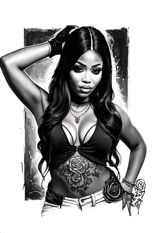 Nicki Minaj tattoo design idea