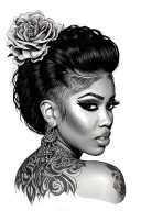 Nicki Minaj tattoo design idea