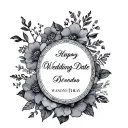 Wedding Date tattoo design idea