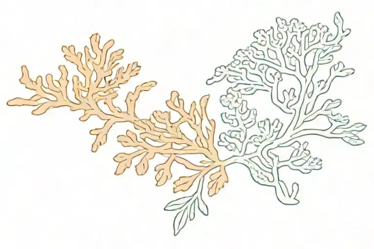 Coral reef band tattoo design idea