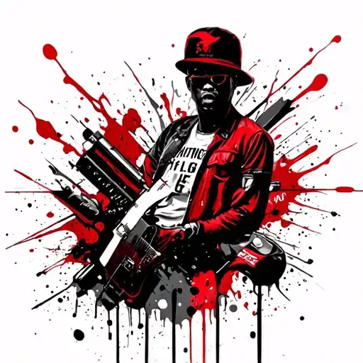 thug in ny tattoo design idea