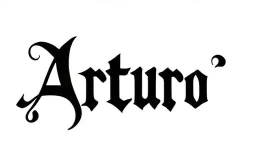 "Arturo " tattoo design idea