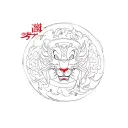 chinese zodiac symbols, chinese zodiac symbols, chinese zodiac symbols, chines tattoo design idea