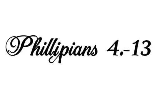 "Philippians 4:13" tattoo design idea