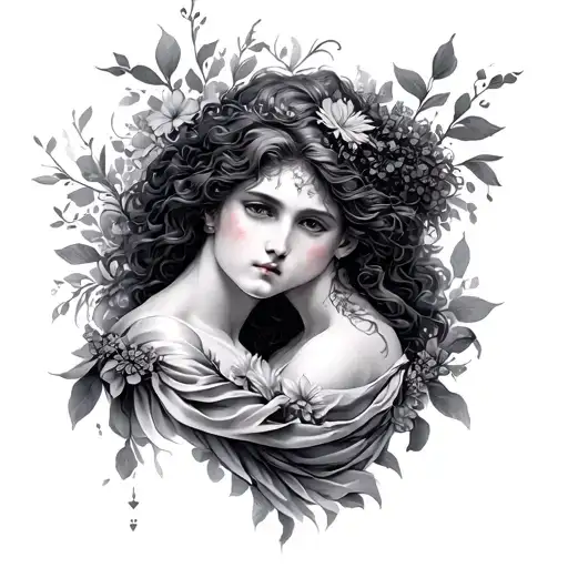 Eurydice And Orpheus tattoo design idea