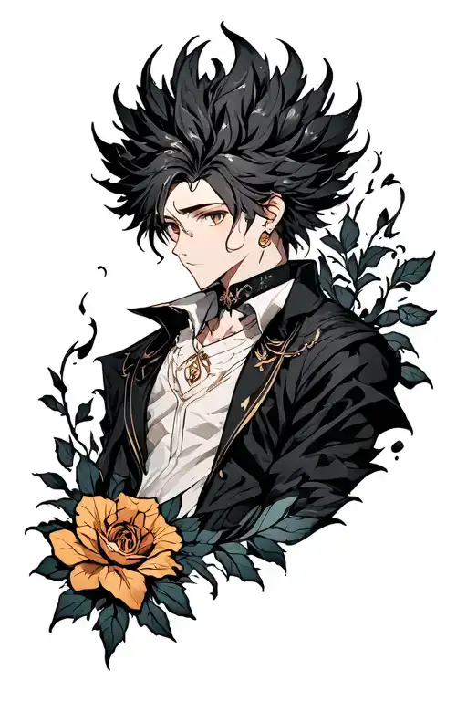 anime black clover tattoo inspired tattoo design idea