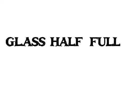 "Glass half full " tattoo design idea