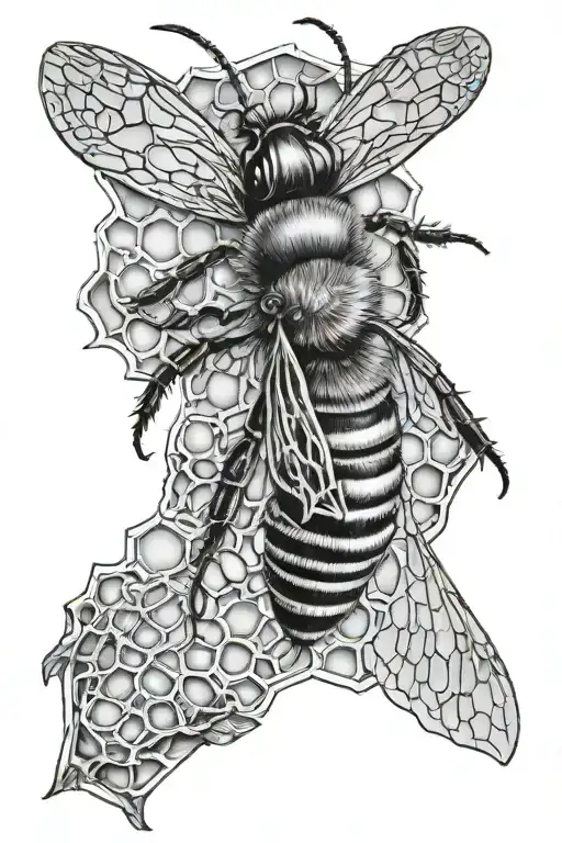 bee honeycomb sleeve tattoo tattoo design idea