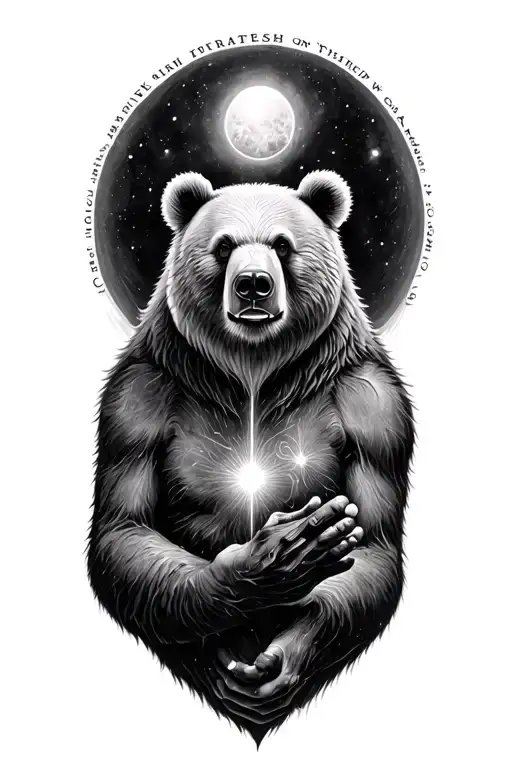MY HEAVENLY FATHER, BEAR WITNESS, AS I SHOW YOU THE STRENGTH OF YOUR CREATION tattoo design idea