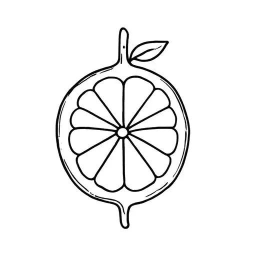 lemon symbol ♾️ forever tattoo design idea