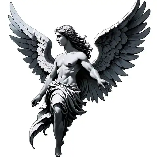 Angel Raphael tattoo design idea