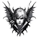 devil may cry tattoo 2×2 tattoo design idea