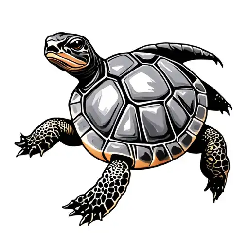 turtle tattoo design idea