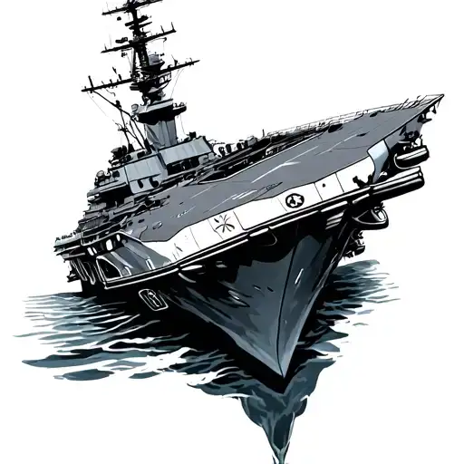 Aircraft Carrier tattoo design idea