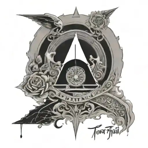 Pink Floyd time feminine tattoo design idea