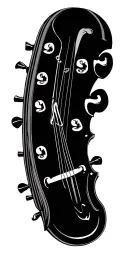 musical instrument tattoo design idea