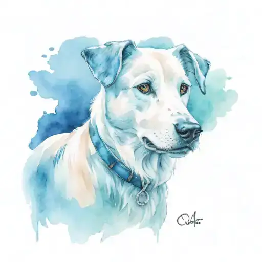 olaf, dog tattoo design idea