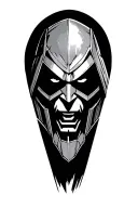 marvels dr doom in the style of anrijs straume&nbsp; tattoo design idea