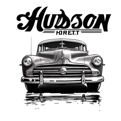 Hudson Hornet tattoo design idea