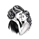 Aunt And Niece tattoo design idea