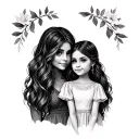 Aunt And Niece tattoo design idea