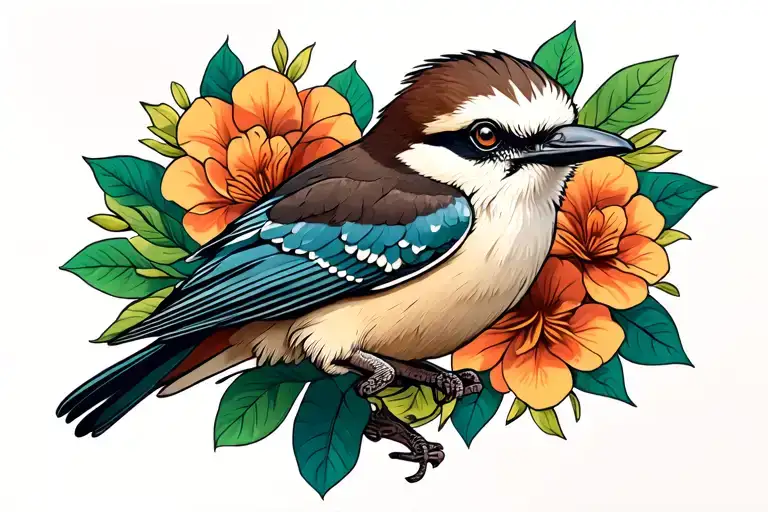 Kookaburra tattoo design idea