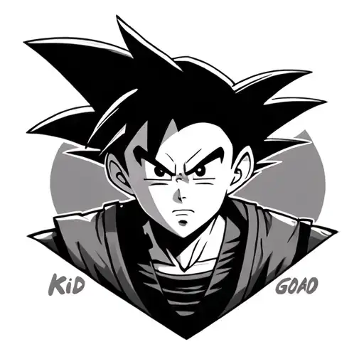 Kid Goku tattoo design idea
