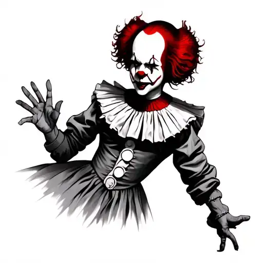 Pennywise tattoo design idea