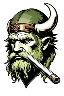 Zoro buffalo Bills Sabers in tattoo design idea