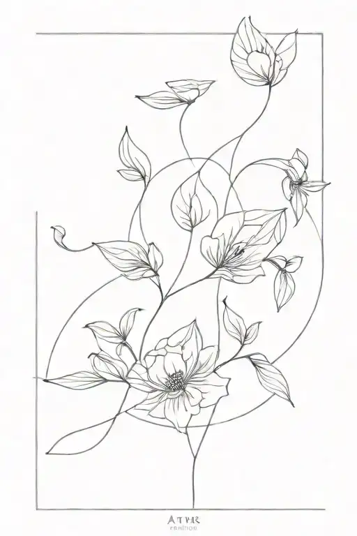 fine line art tattoo tattoo design idea