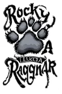 "Rocky Luca Ragnar" dog paw print tattoo design idea