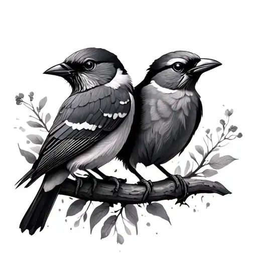 3 Birds tattoo design idea