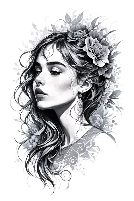 i was a suicidal guy , but after i met a girl it changed everything in my life , she made me alive and loved me the most tattoo design idea