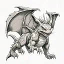 realistic pikachu riding charizard tattoo design idea