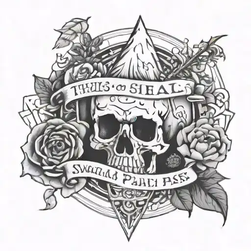 this to shall pass tattoo design idea