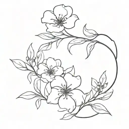 there's water in the flowers let's grow  tattoo design idea