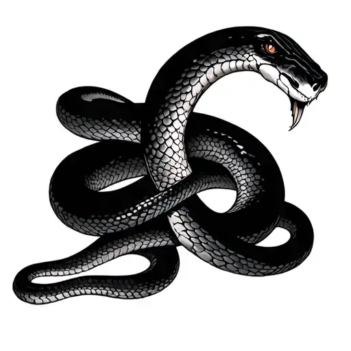 Reap what you sow with a snake wrapped around the wrighting  tattoo design idea