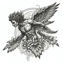 Icarus tattoo design idea