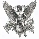 Icarus tattoo design idea