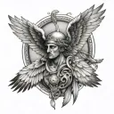 Icarus tattoo design idea