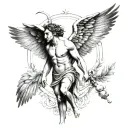 Icarus tattoo design idea