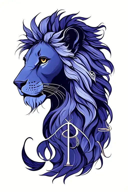 zodiacs leo and libra make the initial A minimalist tattoo tattoo design idea