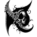 death scythe tattoo design idea