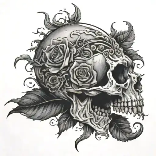 october tattoo design idea