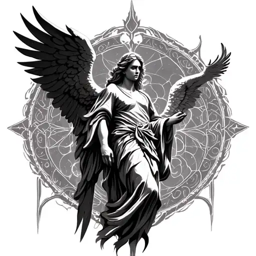 Archangel metatron tattoo design idea