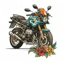 bmw car tattoo design idea