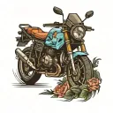 bmw car tattoo design idea