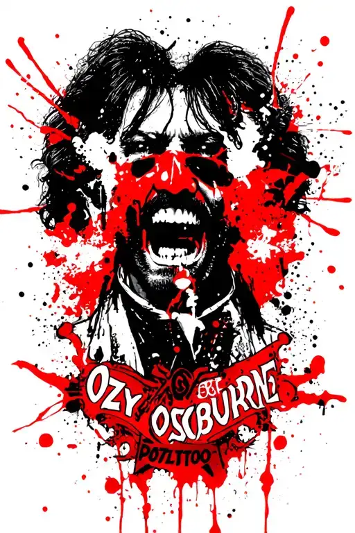 logo ozzy Osbourne tattoo design idea