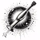 Champagne Supernova tattoo design idea