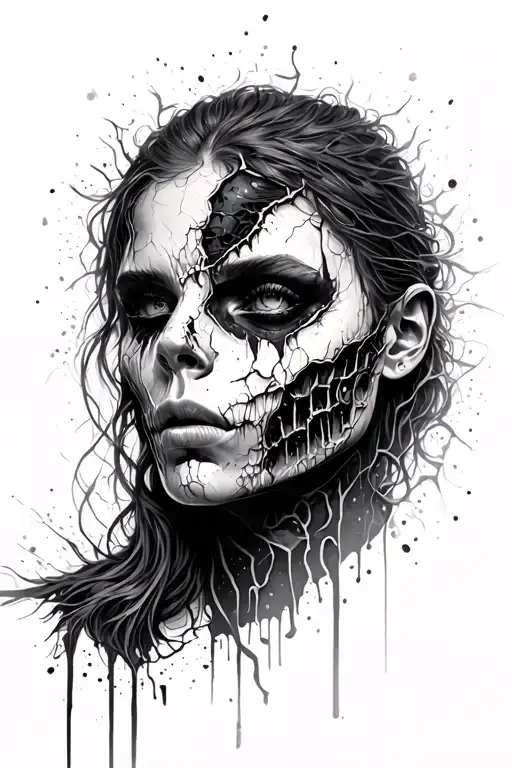 Ripped Skin | LAYERED TORN SKIN tattoo design idea